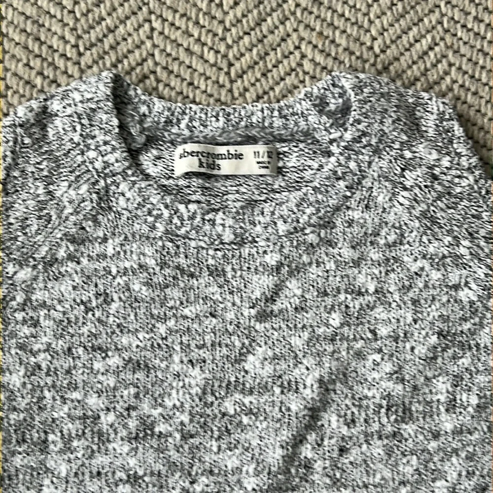 Abercrombie kids Knit Sweater with Ruffle Hem